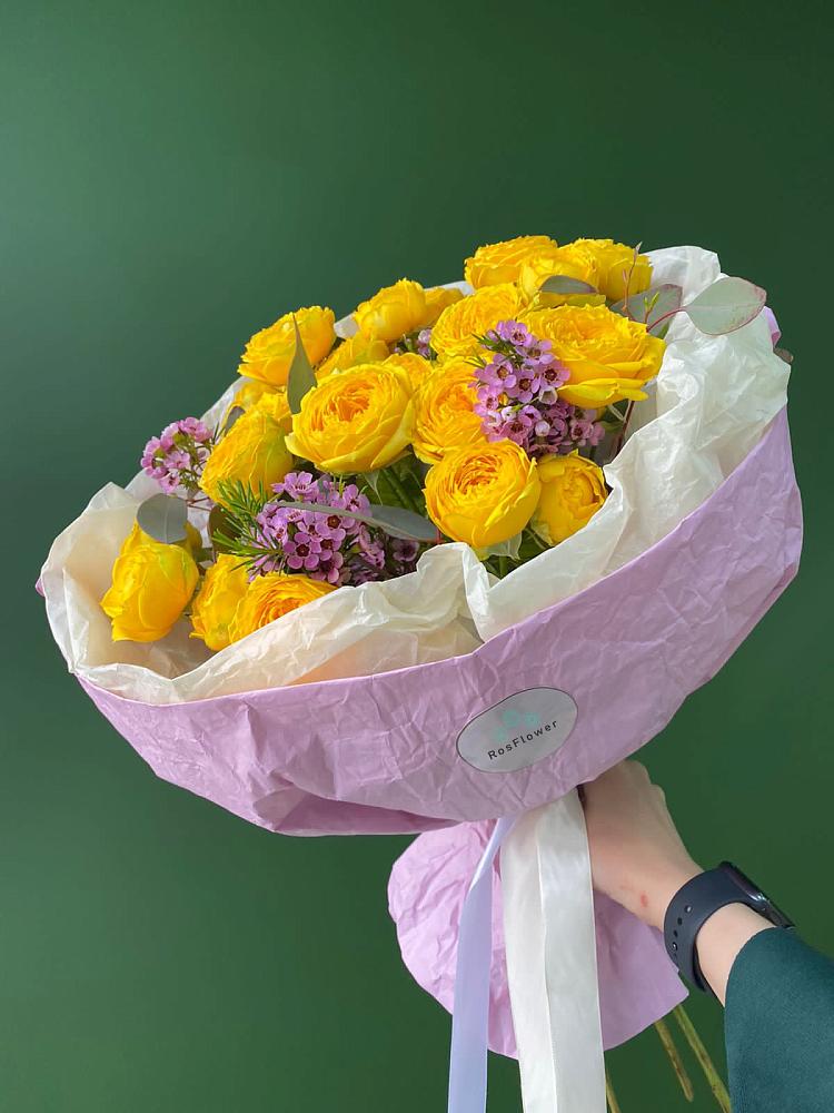 Кустовые желтые розы в Красном Куте Букет Кустовые желтые розы в Красном Куте