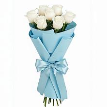 Букет 7 белых роз Проуд в Красном Куте