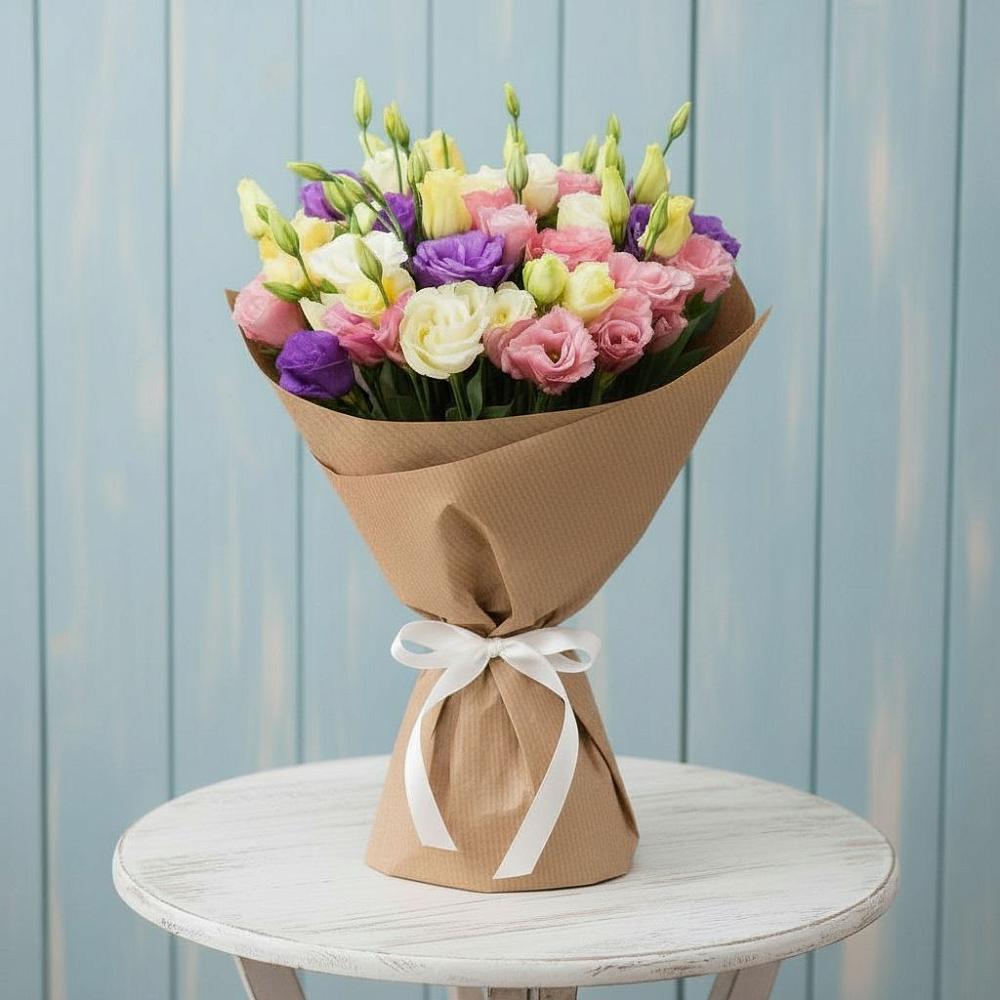 Букет цветов из: Лизиантусы в Красном Куте