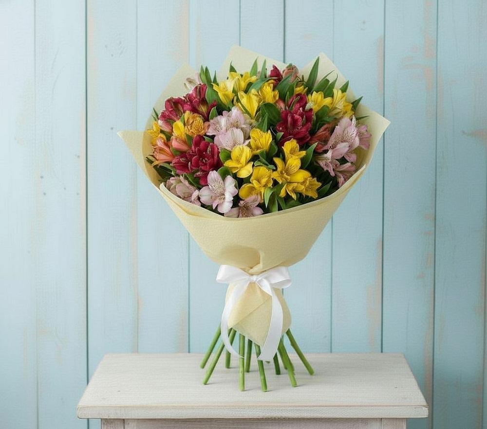 Букет цветов из: Альстромерии в Красном Куте