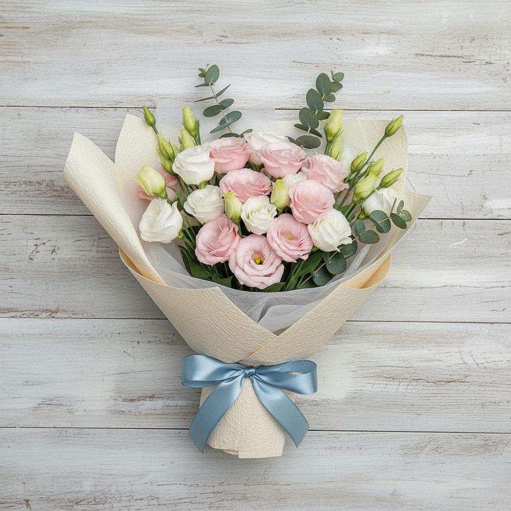 Букет цветов из: Лизиантусы в Красном Куте